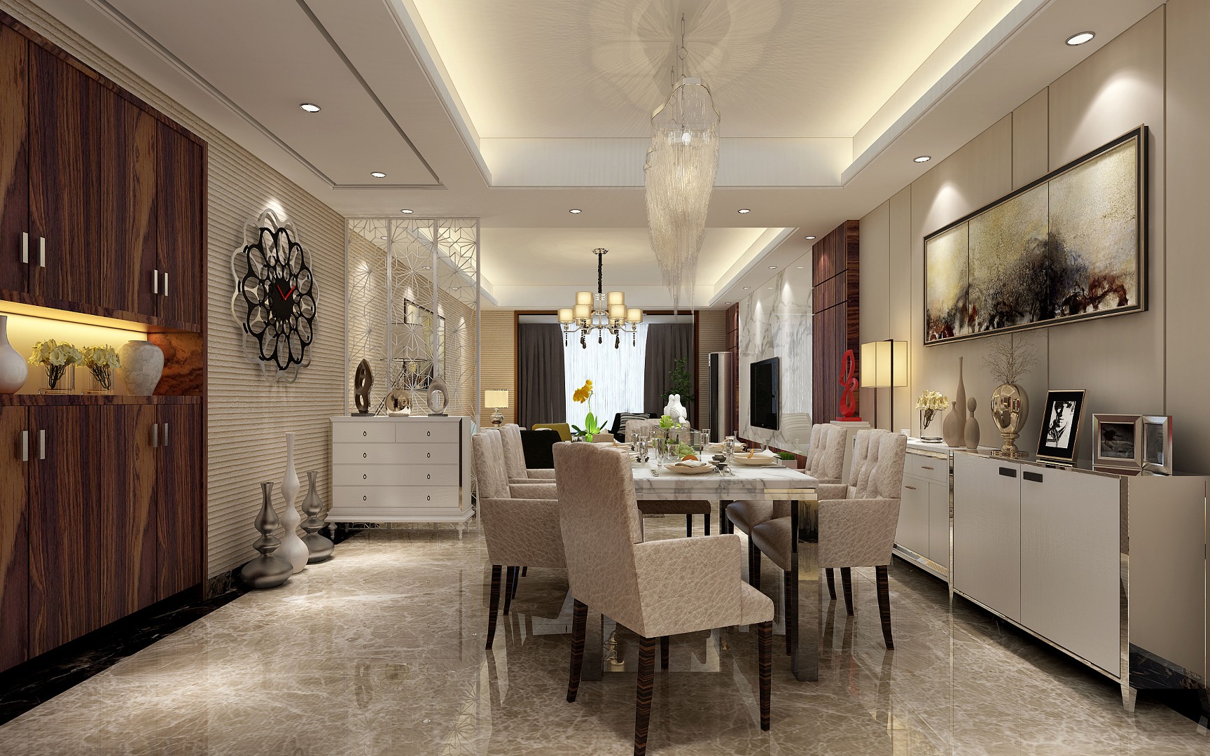 招商江灣國(guó)際裝修效果圖-武漢業(yè)之峰裝飾